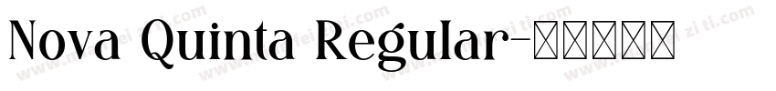 Nova Quinta Regular字体转换